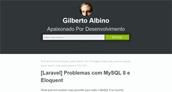 Desktop Screenshot of gilbertoalbino.com