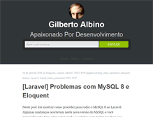 Tablet Screenshot of gilbertoalbino.com